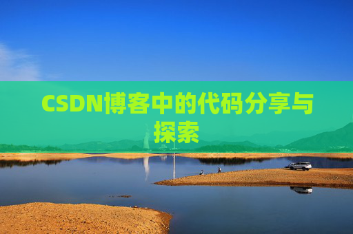 CSDN博客中的代码分享与探索